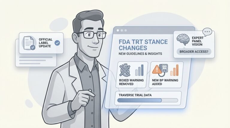 FDA TRT stance changes - new guidelines and insights infographic