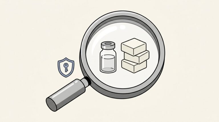 Compounded semaglutide vials and prescription review materials for safe sourcing
