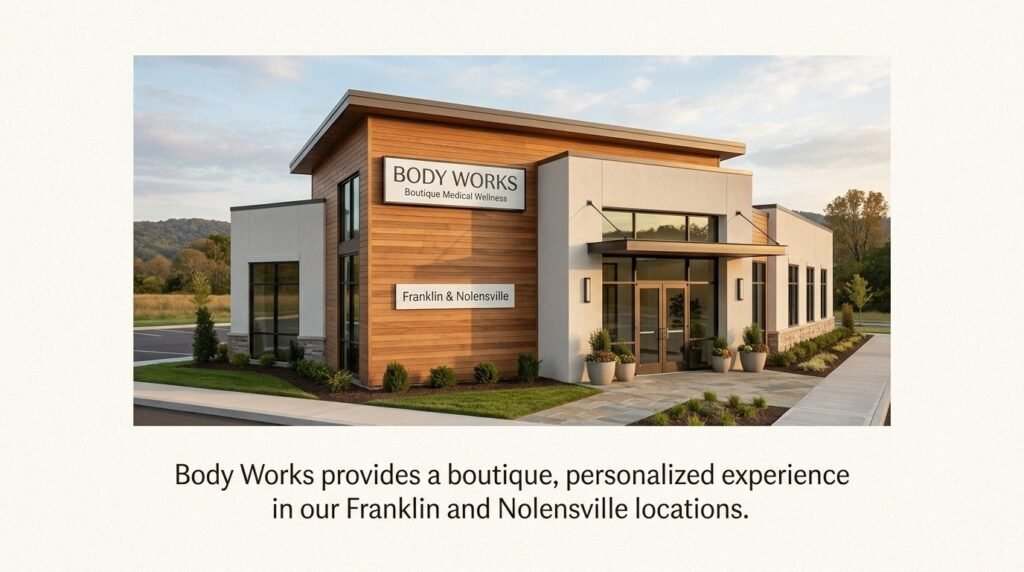 Body Works provides a boutique, personalized experience in our Franklin and Nolensville locations.