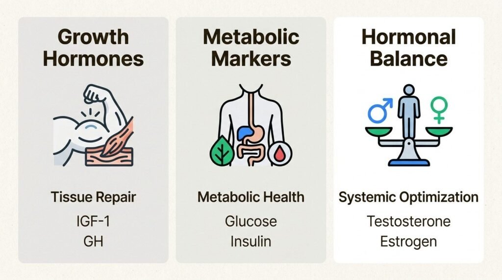 Lab work provides a precise map of your internal health, guiding the selection of the most effective peptide protocols for your body.