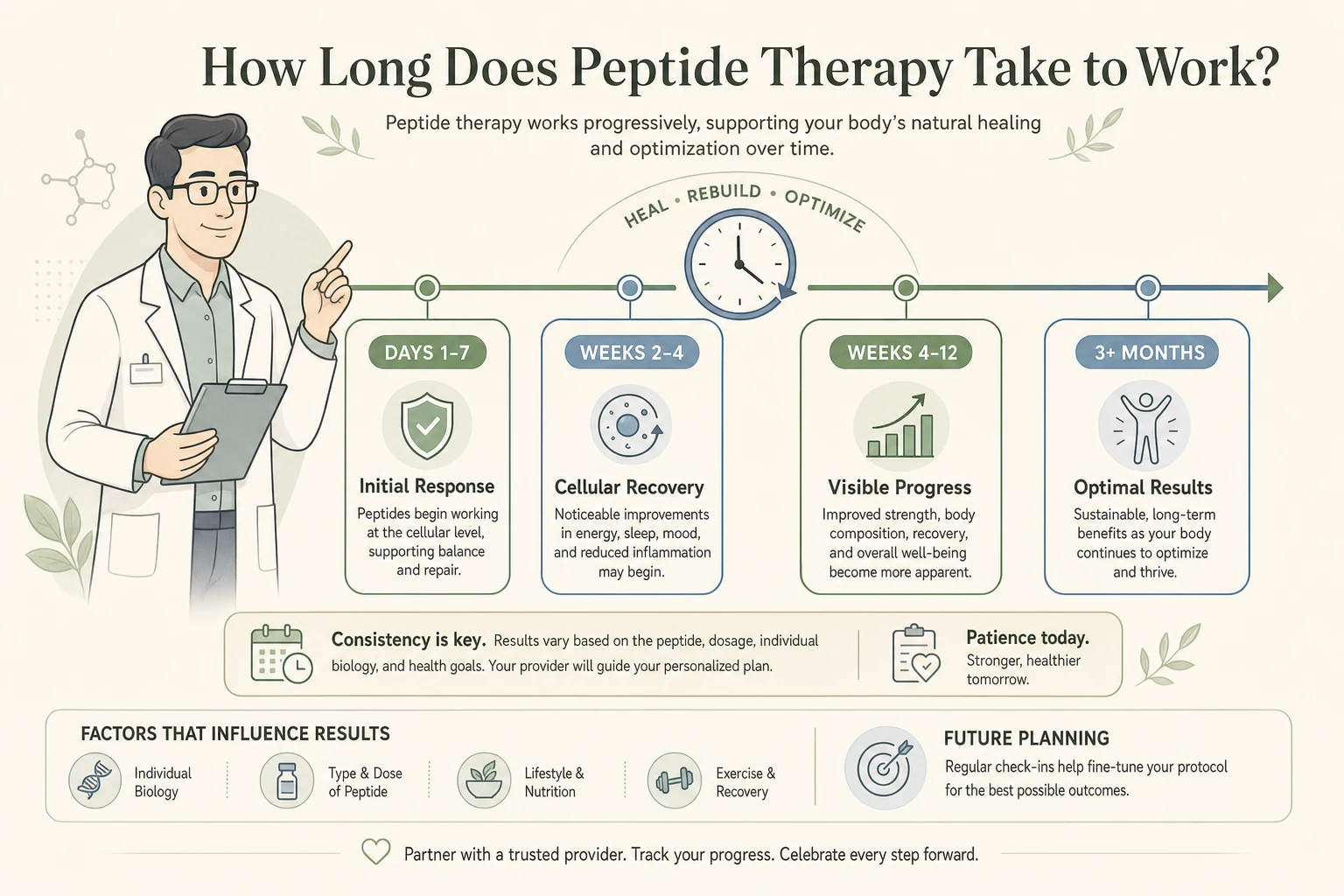 How Long Does Peptide Therapy Take to Work? Realistic Timelines by Goal