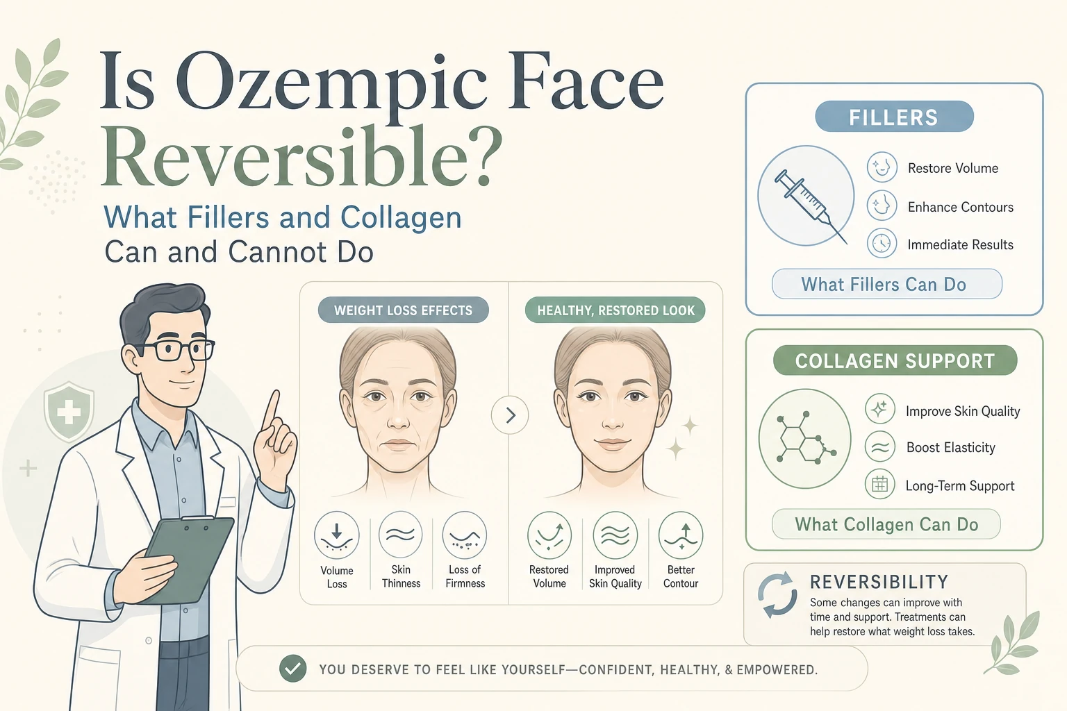 Is Ozempic Face Reversible? What Fillers and Collagen Can and Cannot Do