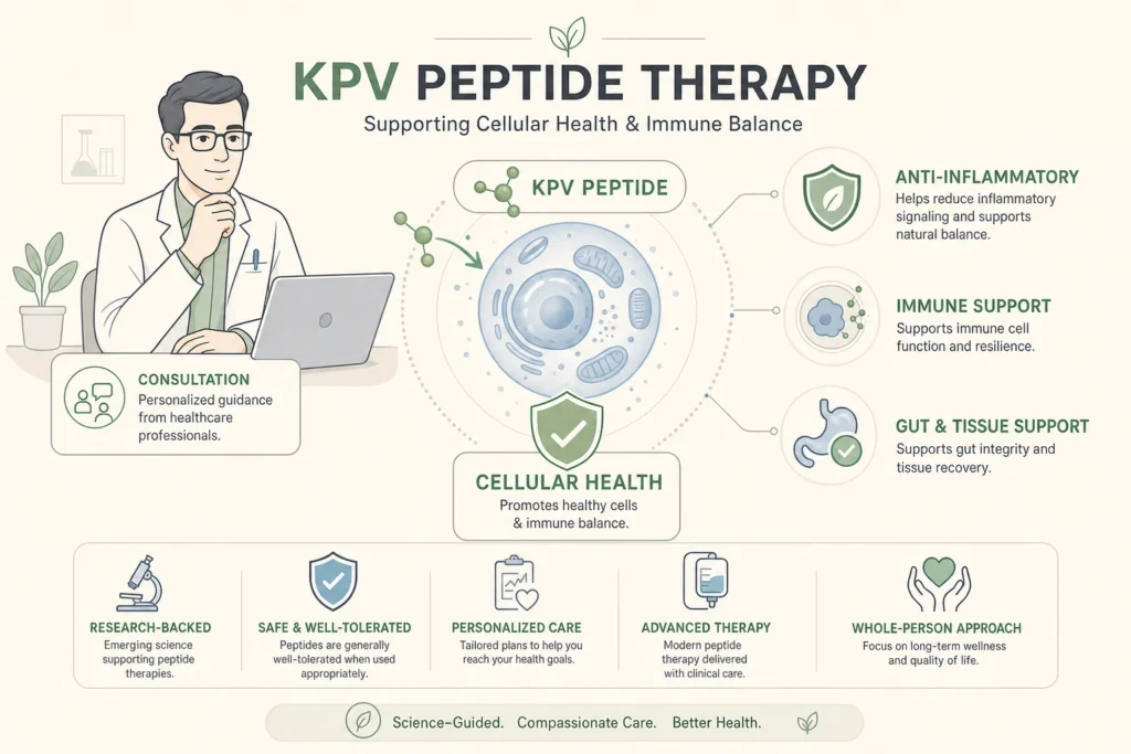 KPV peptide therapy consultation at Body Works in Nolensville, TN