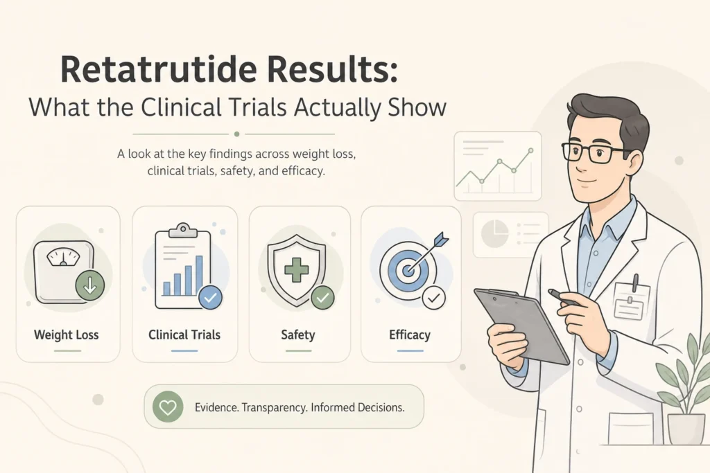 Supporting illustration for Retatrutide Results: What the Clinical Trials Actually Show in a modern medical wellness setting