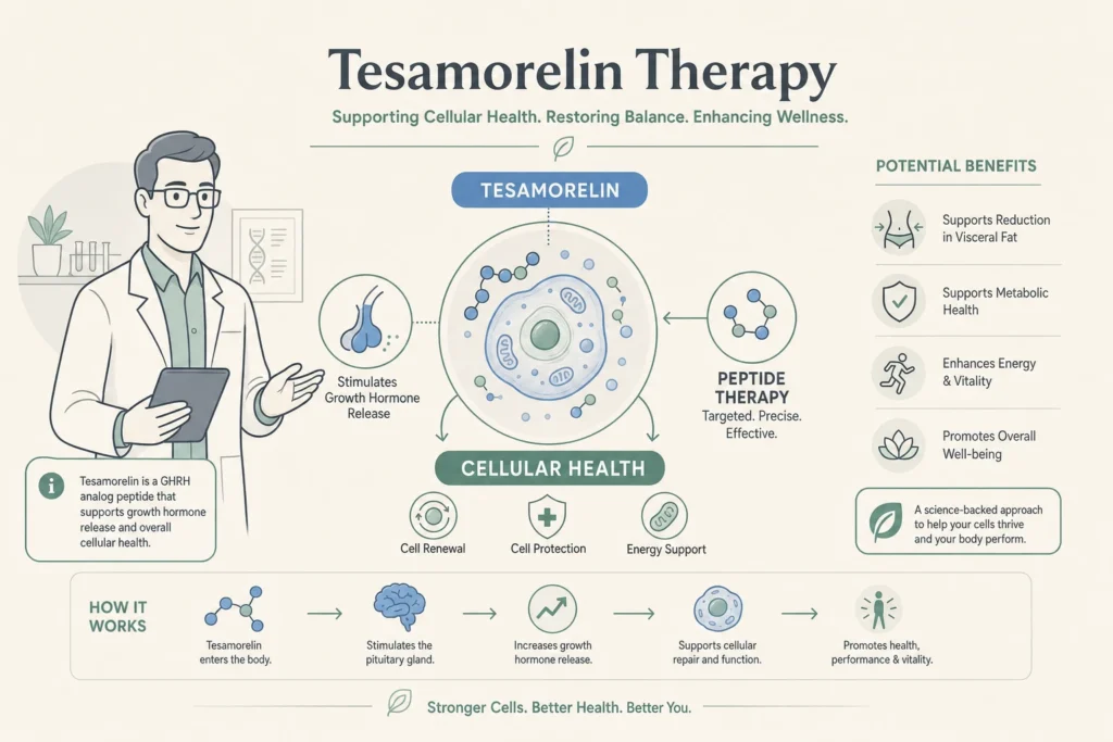 Tesamorelin therapy consultation at Body Works in Franklin, TN