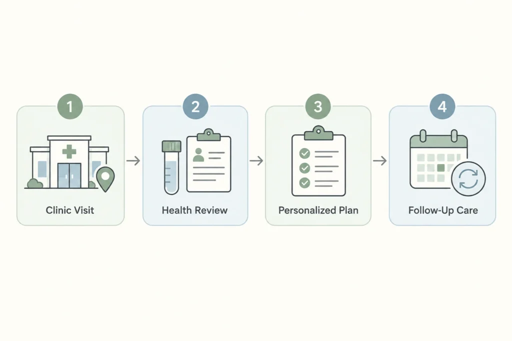 Supporting illustration for Semaglutide in Nolensville, TN: Availability and How to Start in a modern medical wellness setting