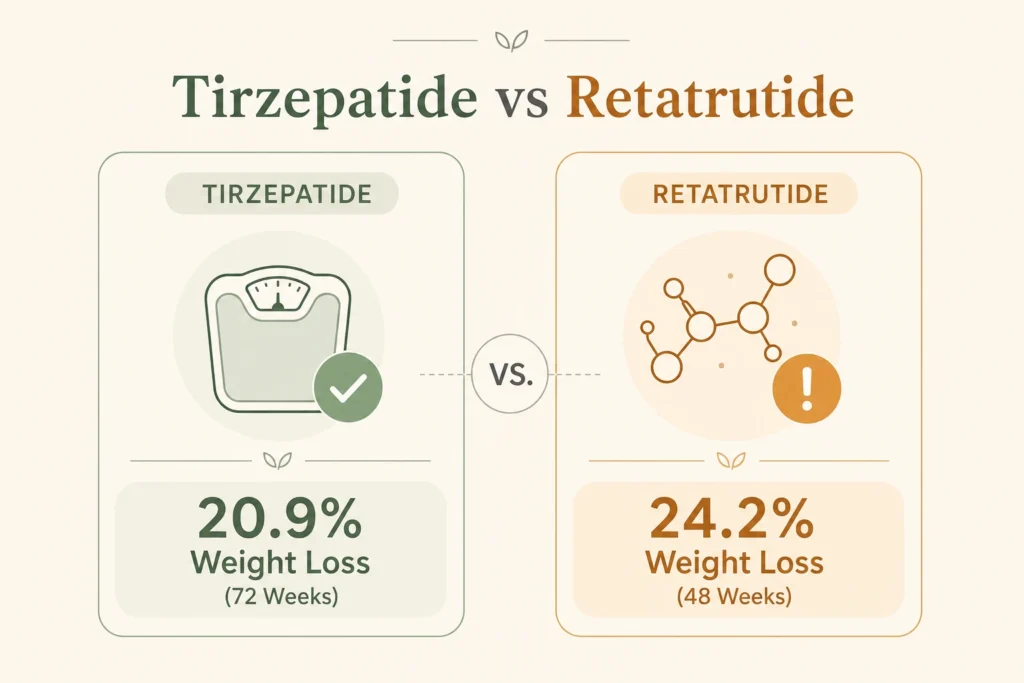 Supporting illustration for Switching From Tirzepatide to Retatrutide: What Changes in a modern medical wellness setting