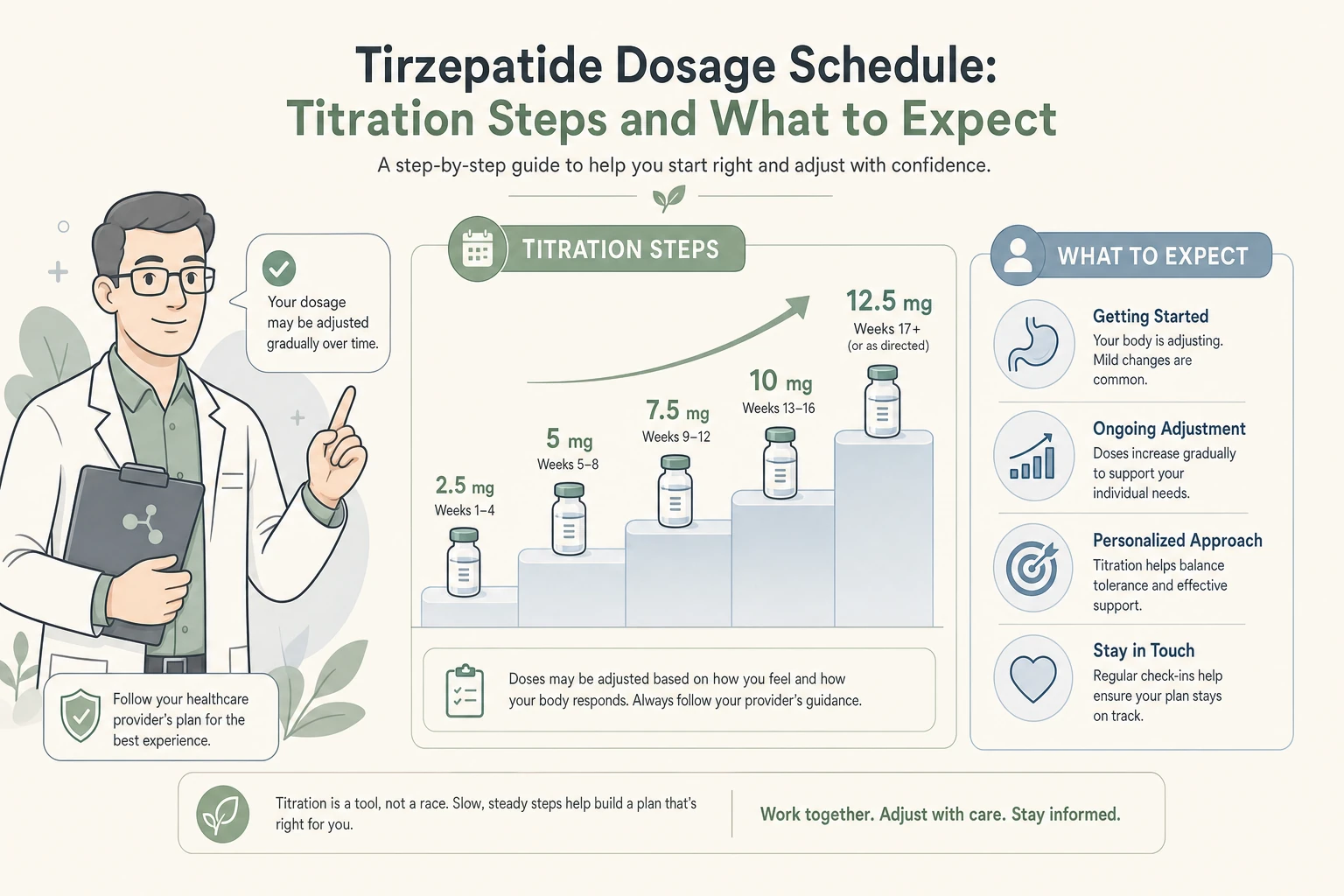 Tirzepatide Dosage Schedule: Titration Steps and What to Expect