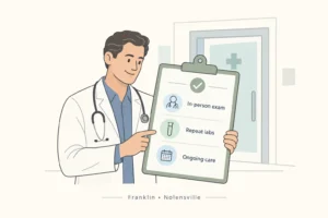Illustration of Testosterone Replacement Therapy in Franklin and Nolensville: What Physician-Supervised Treatment Looks Like in a modern medical wellness setting